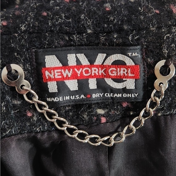 VIntage New York Girl Coat size Large - Picture 7 of 8